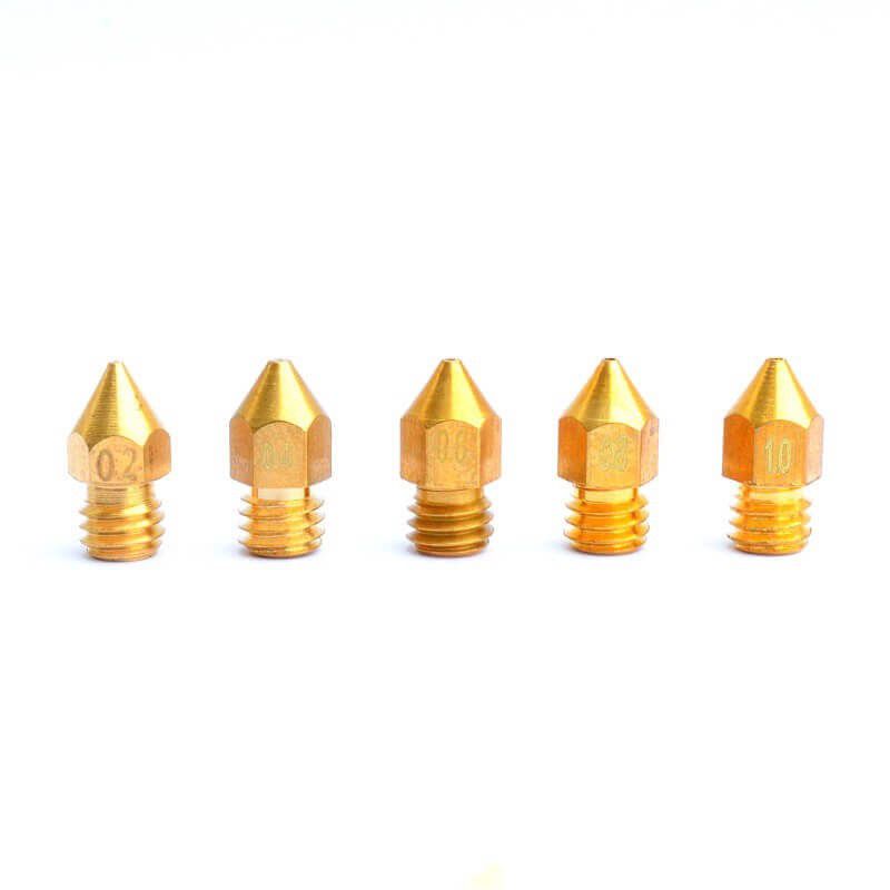 MK8 Nozzle For 3D Printer - 10pcs Different Size